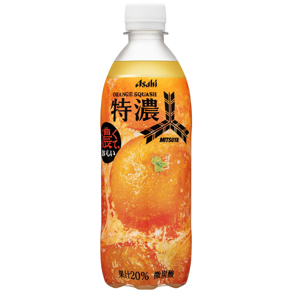 Asahi Beverage Mitsuya Extra Rich Orange Squash 500mL