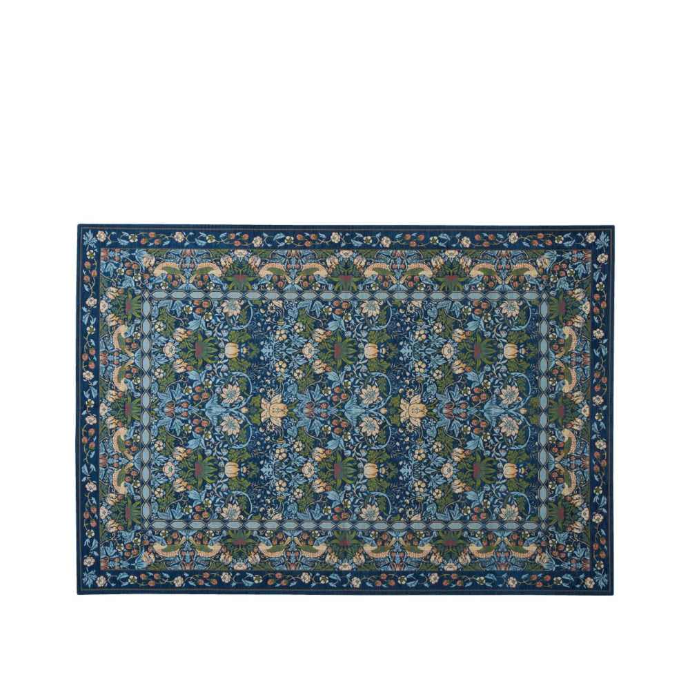 Strawberry Thief Rug Approx. 140×200cm KF1709 B Blue