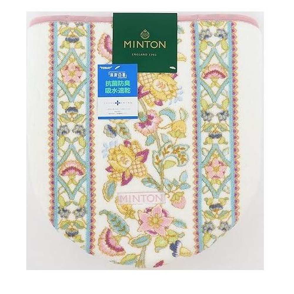 Kawashima Orimono Selcon Minton Tile Hadon Special Toilet Cover P Pink