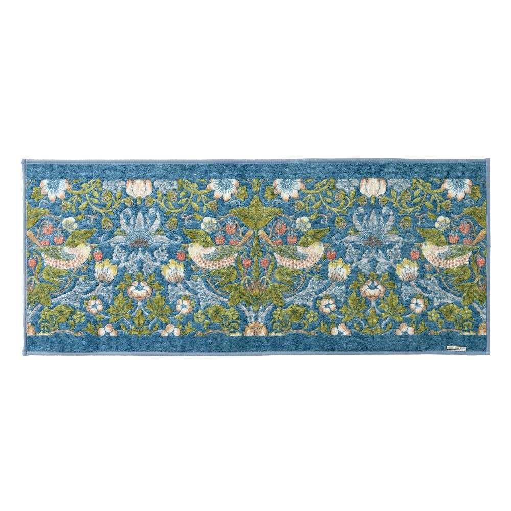 Strawberry Thief Interior Mat 50×120cm BG Blue Green