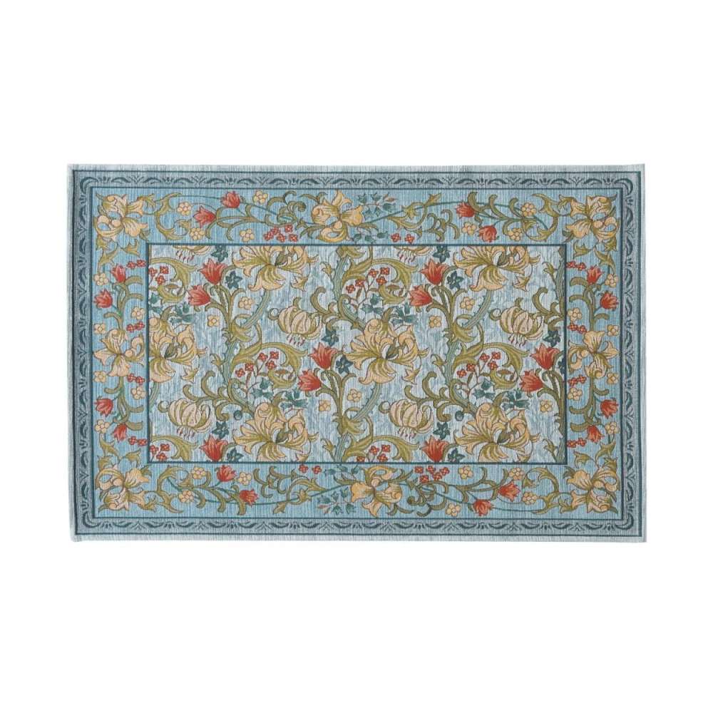Golden Lily Minor Mat Approx. 60×90cm B Blue
