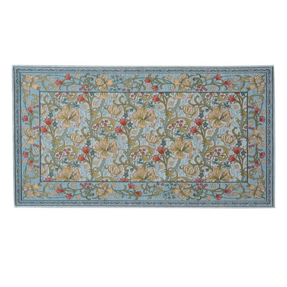 Golden Lily Minor Mat Approx. 67×120cm B Blue