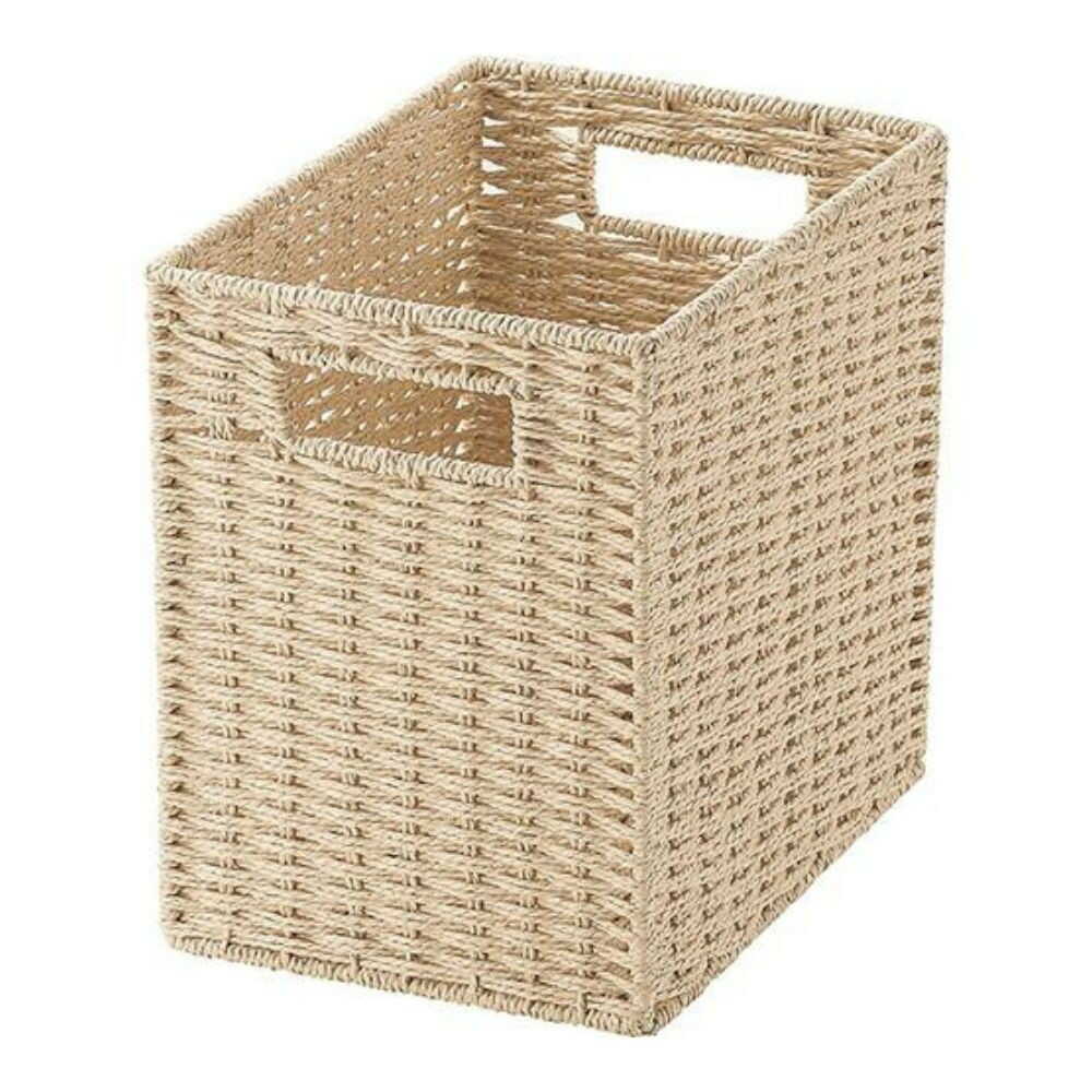 Chidori Sangyo Paper Basket Half Beige