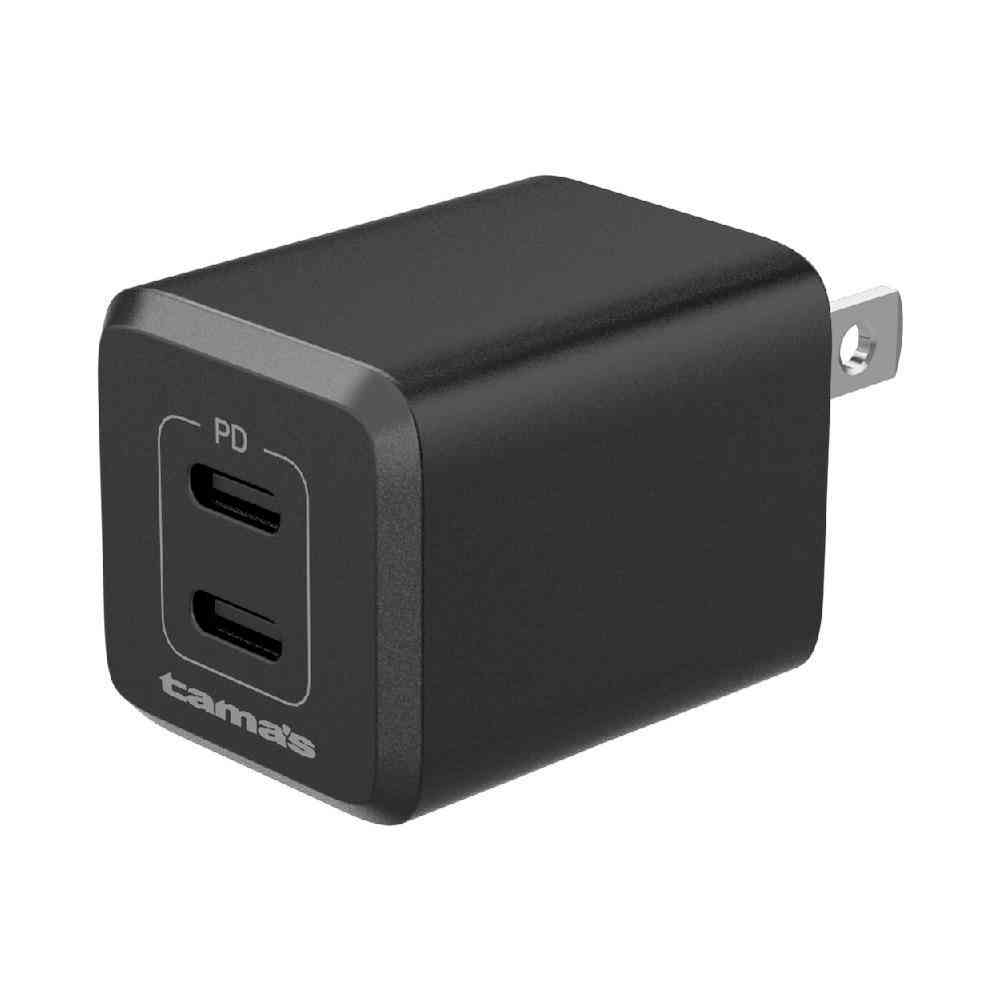 Tama Electronics PD 20W Charger C×2 Black TAP156C2K