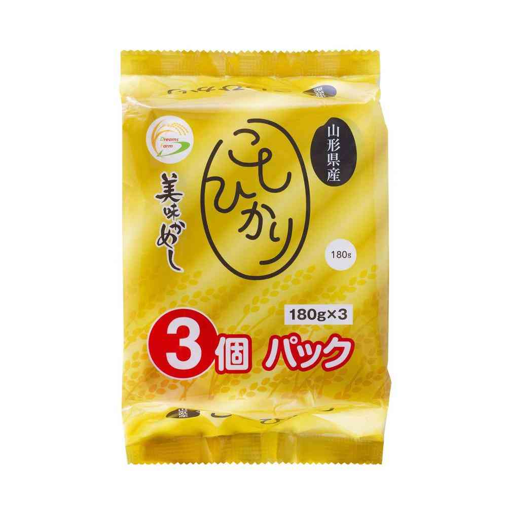 Dreams Farm Delicious Koshihikari Rice 180g x 3P