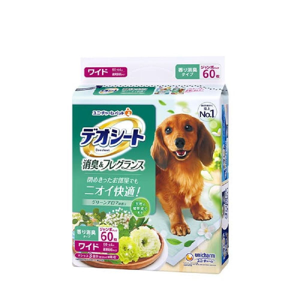 Uni-Charm Deo Sheet Deodorizing Green Aroma Wide (60 sheets)