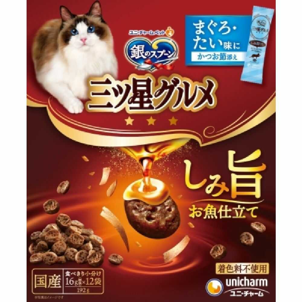Uni-Charm Three-Star Gourmet Rich Fish Flavor Tuna & Sea Bream 192g