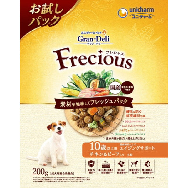 Frecious Dog Food for Dogs Over 10 Years Old Chicken & Beef 200g