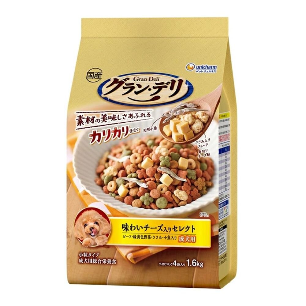 Gran Deli Crunchy Dry Food for Adult Dogs with Cheese 1.6kg