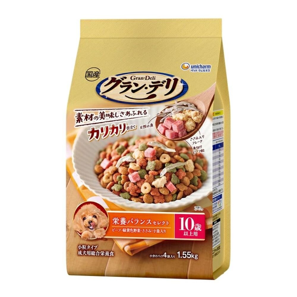 Gran Deli Crunchy Dry Food for Dogs 10 Years and Older 1.55kg