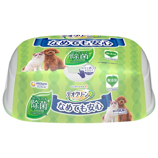 Unicharm Deo Clean Alcohol-Free Disinfecting Wet Wipes 60 Sheets