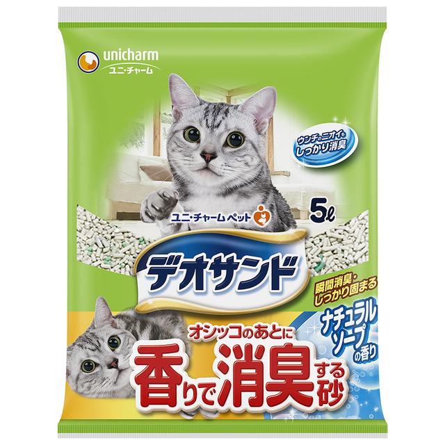 Unicharm Deo Sand Natural Soap Scent Cat Litter 5000ml