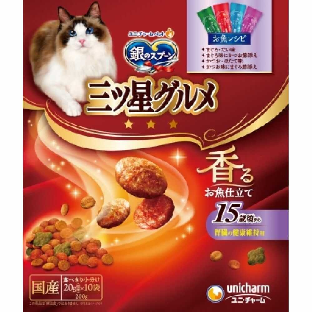 Uni-Charm Silver Spoon Three-Star Gourmet Kidney Health Maintenance for Cats 15 Years and Older 200g