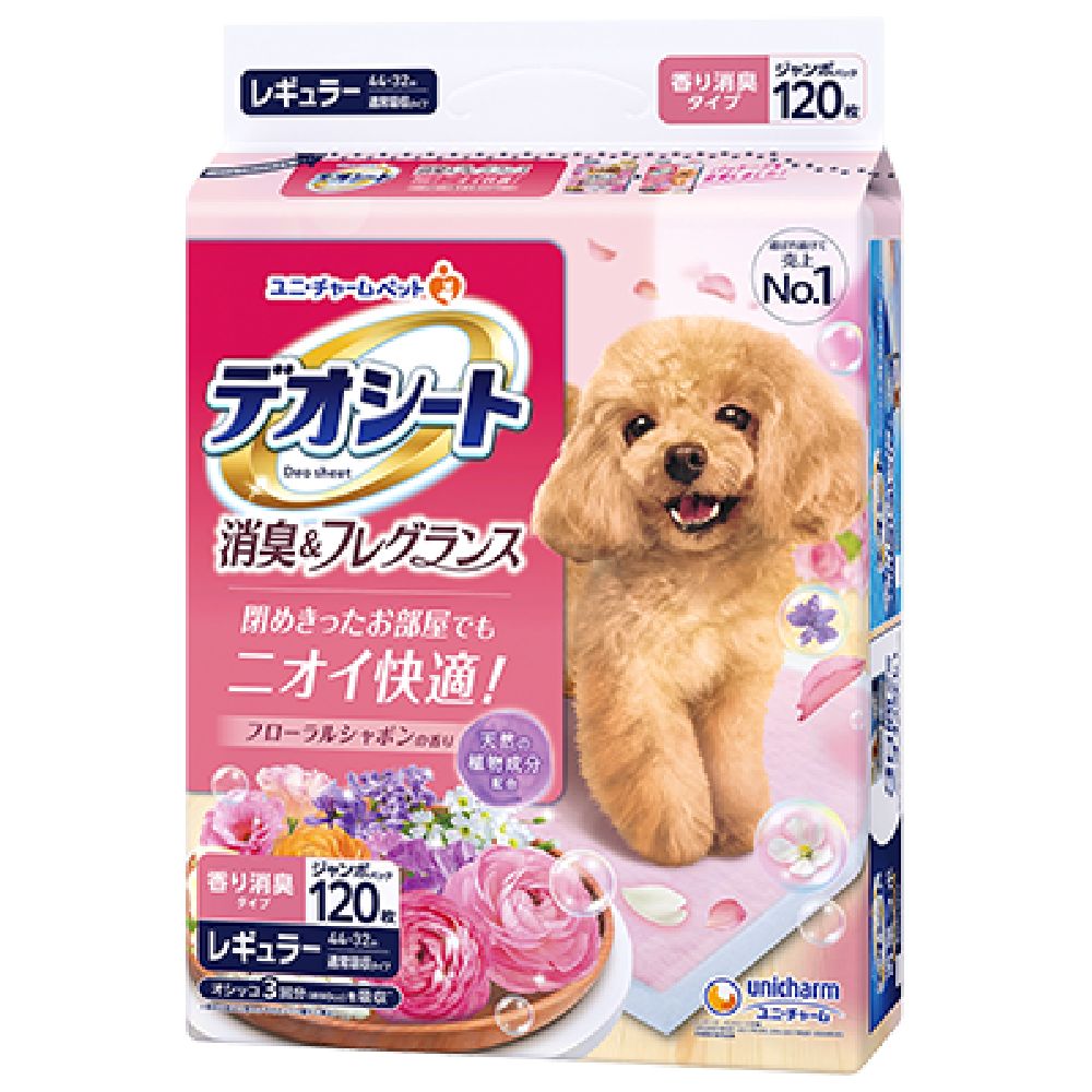 Uni-Charm Deo Sheet Deodorizing Floral Soap Regular (120 sheets)