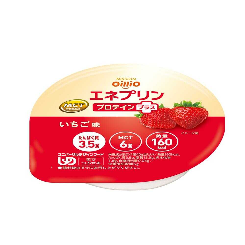 Nisshin OilliO Eneprin Protein Plus Strawberry Flavor 40g
