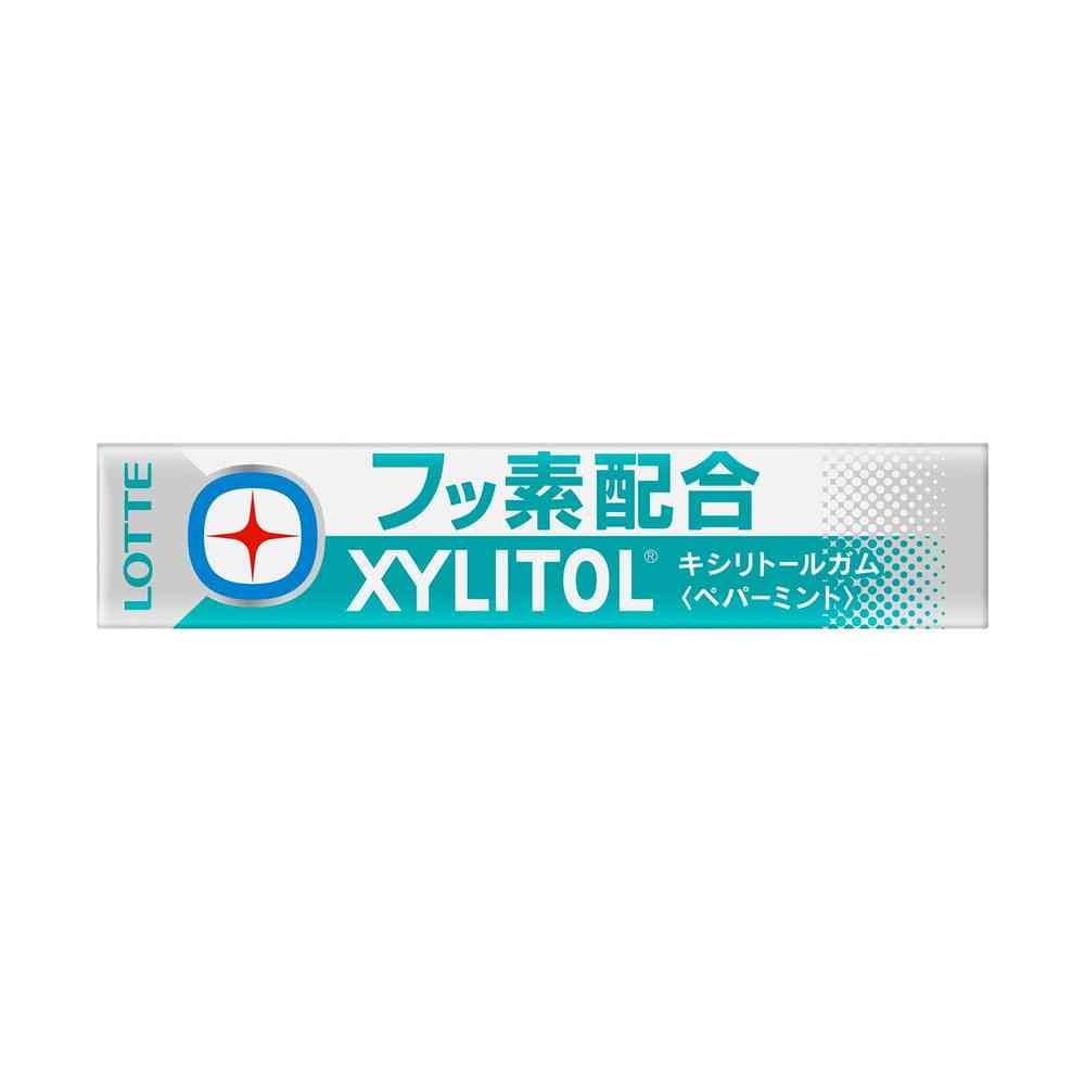 Lotte Xylitol Gum + Fluoride <Peppermint> 14 Pieces