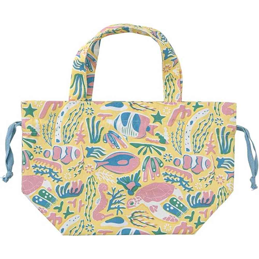 Ribuhato Lunch Drawstring Bag CORAL REEF