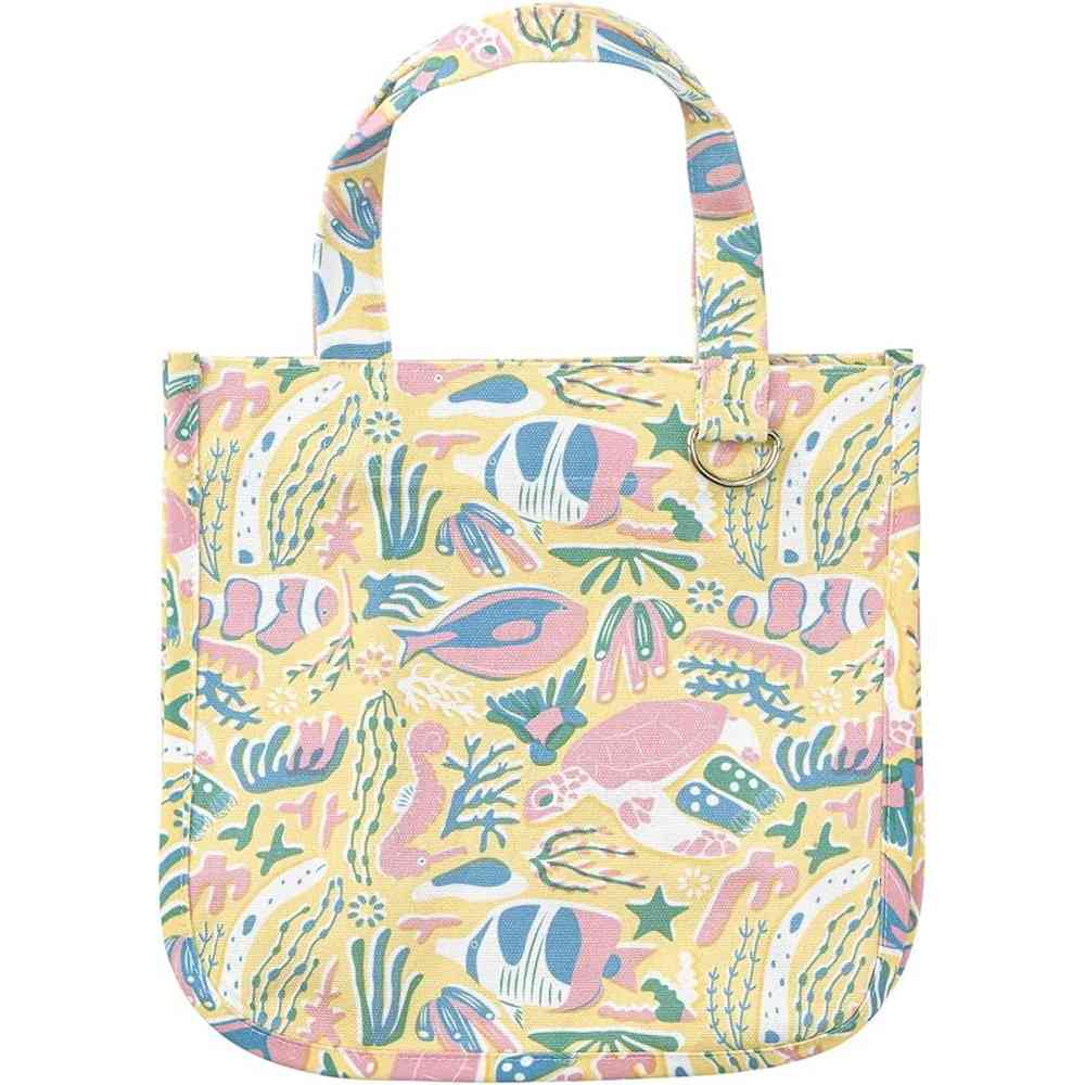 Ribuhato Tote Bag with Gusset CORAL REEF