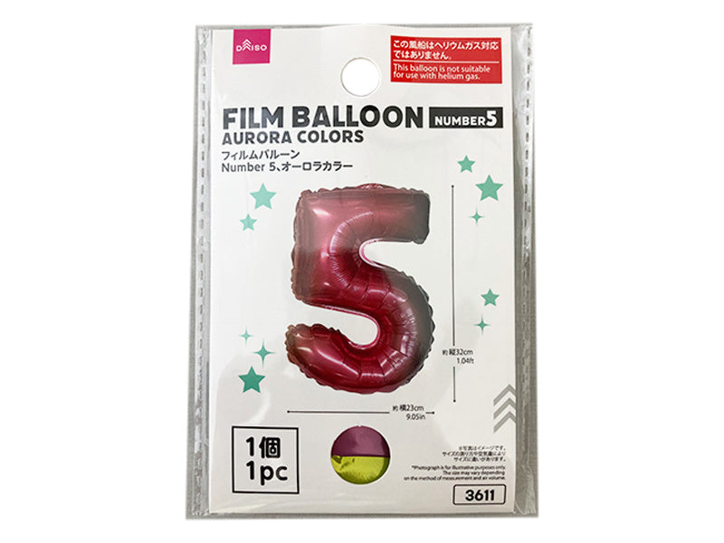 Film Balloon (Number 5, Aurora Color)