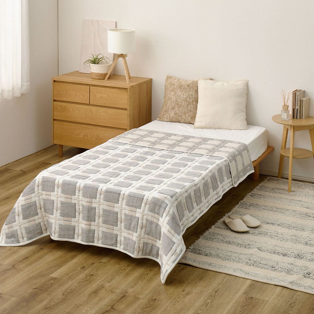 Design Gauze Blanket Single Approx. 140×200cm Square