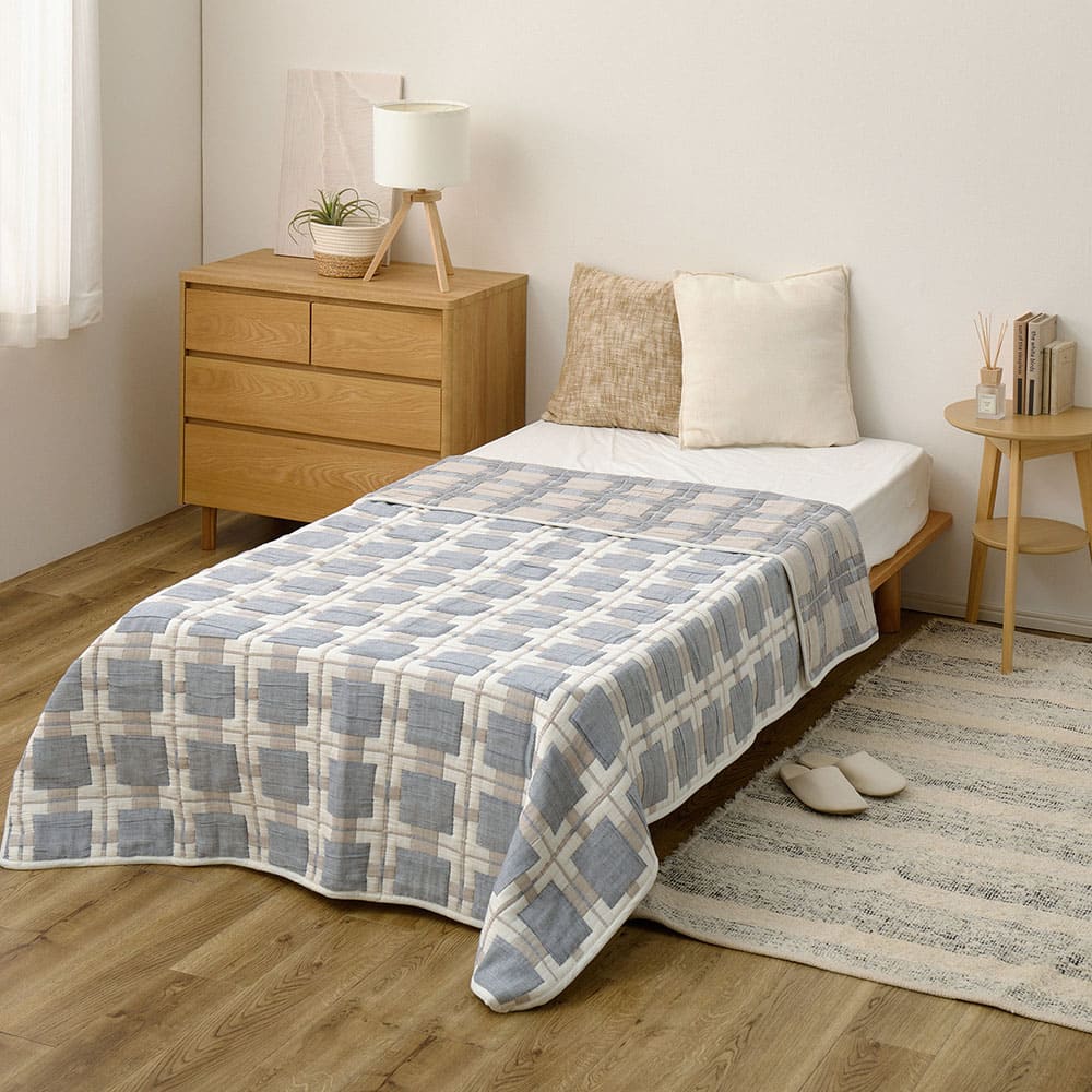 Design Gauze Blanket Single Approx. 140×200cm Square