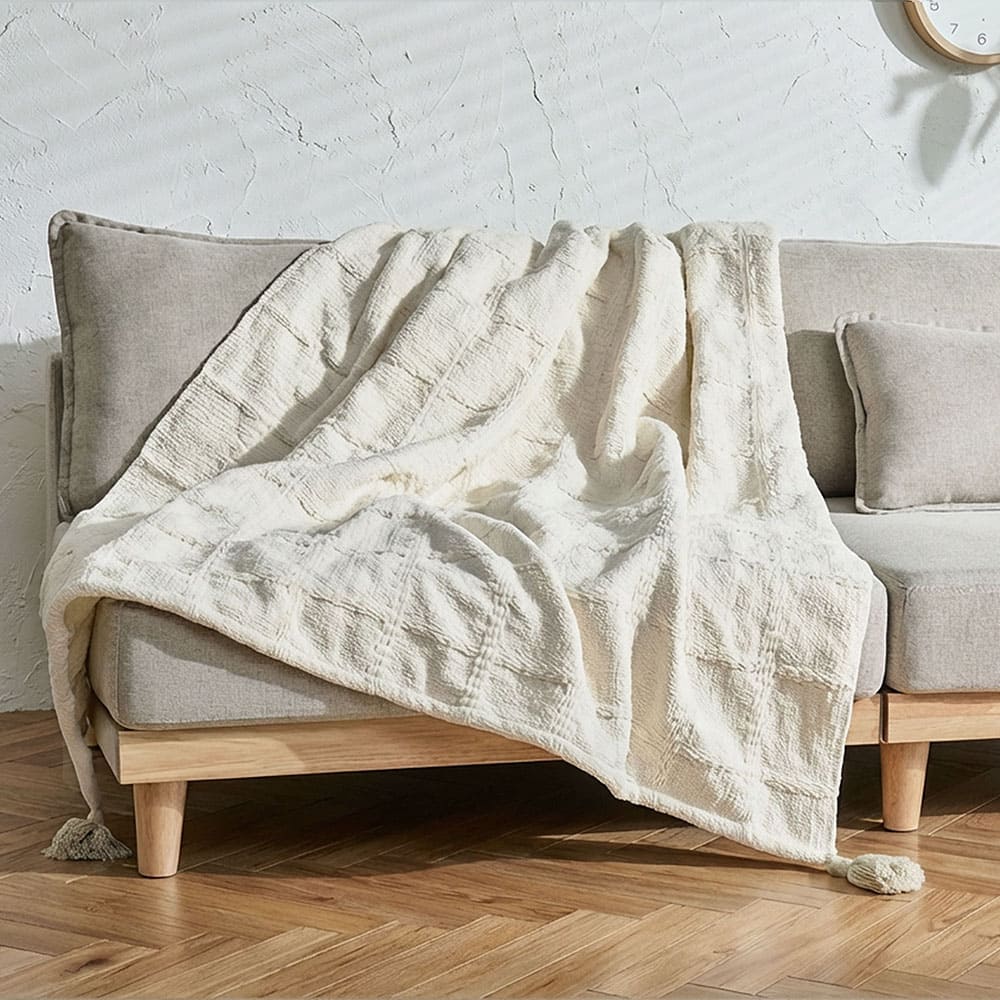 Sofima Throw Blanket Single Approx. 140×200cm