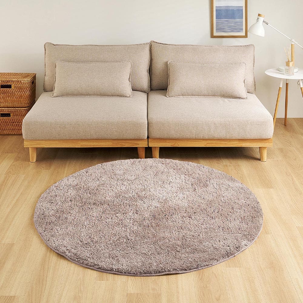 Mix Shaggy Rug Griva Approx. 190cm Round Greige