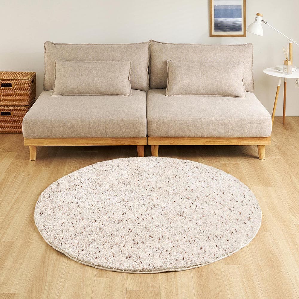 Mix Shaggy Rug Griva Approx. 190cm Round Ivory