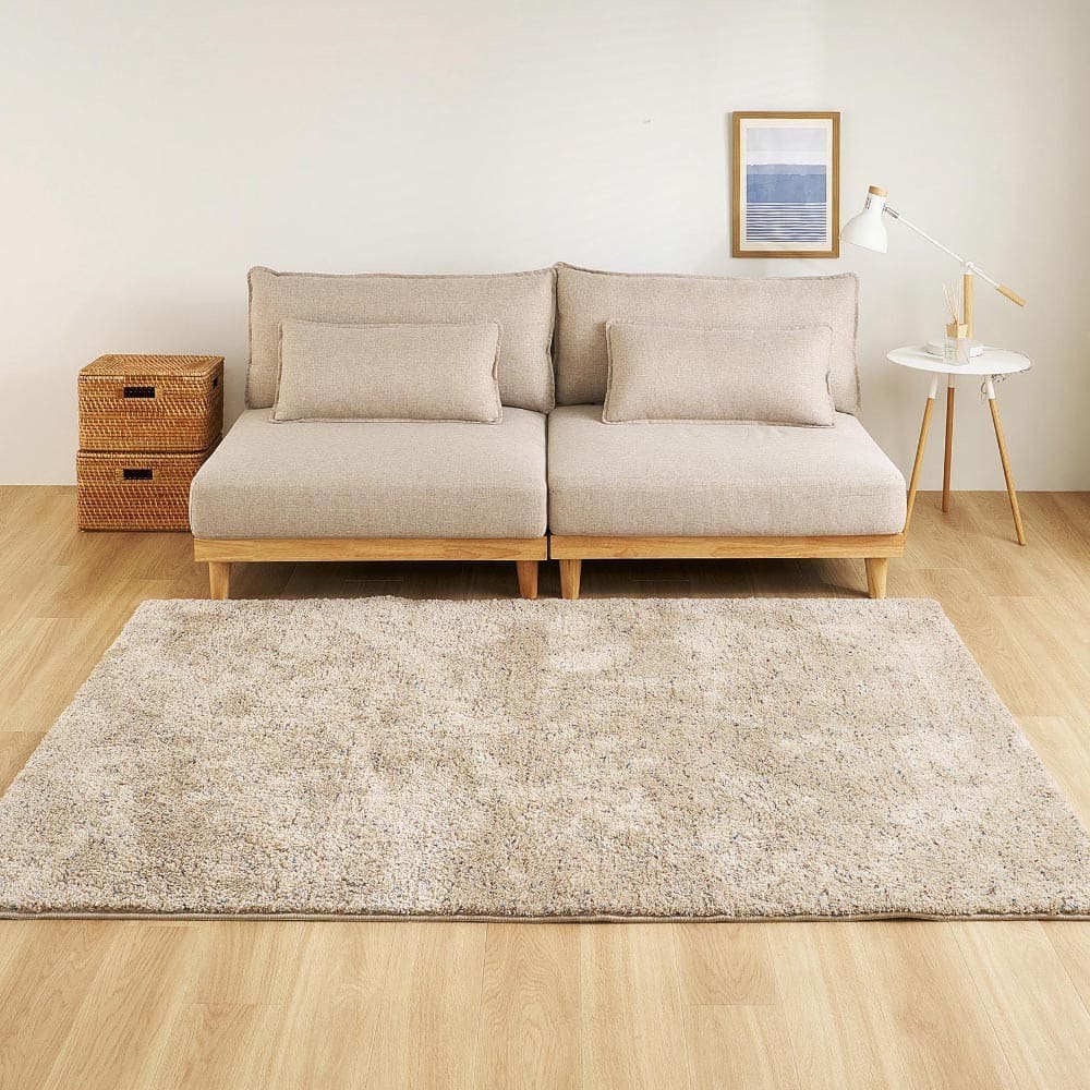 Mix Shaggy Rug Griva Approx. 200×200cm Sand Beige