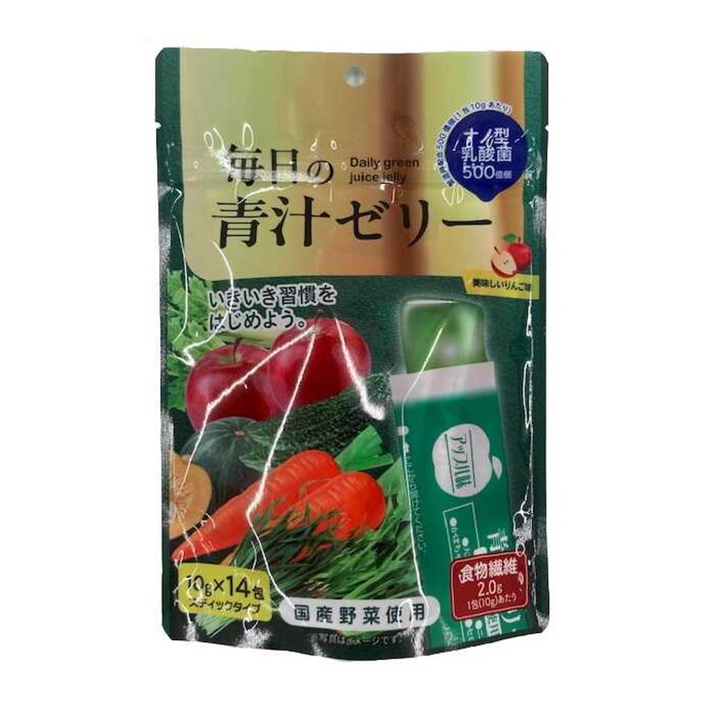 Shinnihon Pharmaceutical Daily Aojiru Jelly 140g (10g x 14 packs)