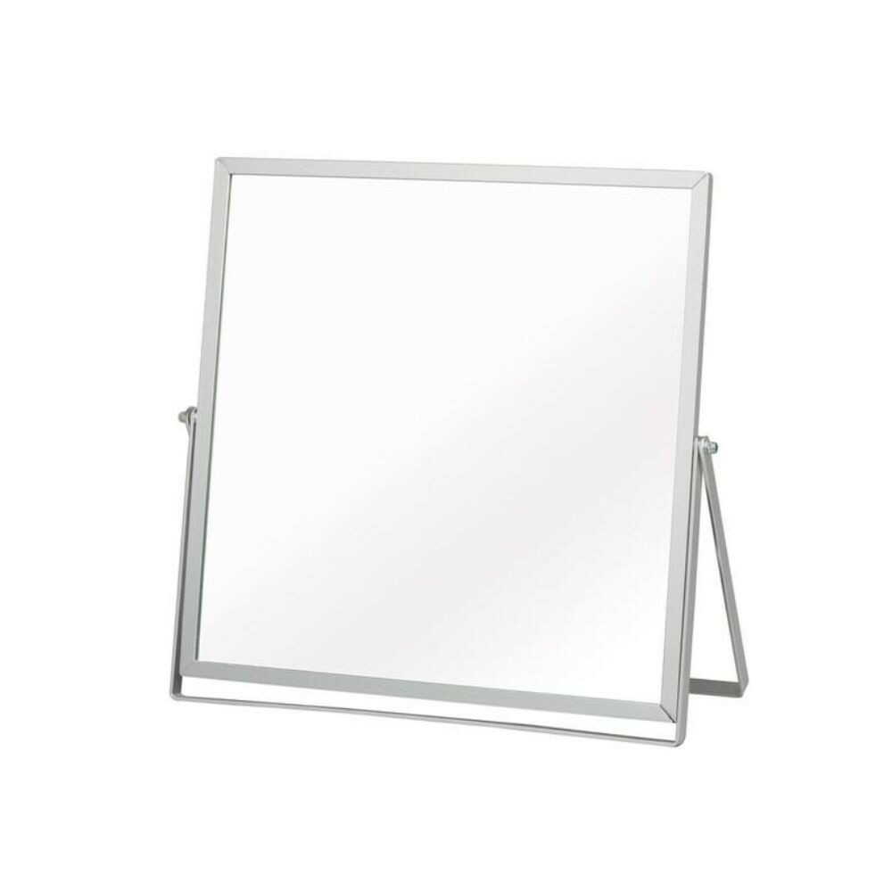 Nagai Kousan Aluminum Frame Tabletop Mirror Square L Silver