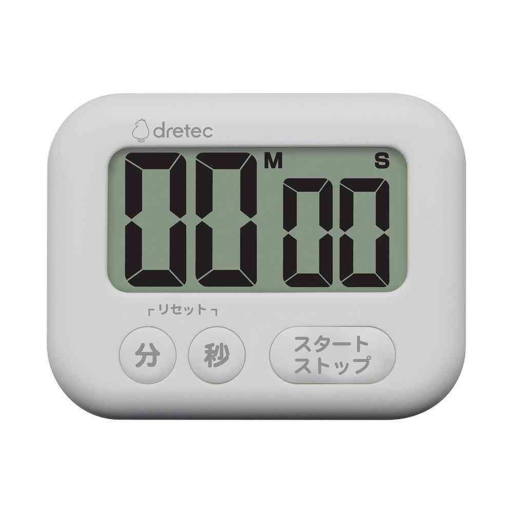 Dretec Large Screen Timer 'Shabon' White T-614WT