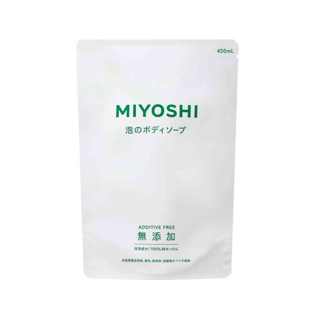 Miyoshi Additive-Free Soap Foam Body Wash Refill 450ml