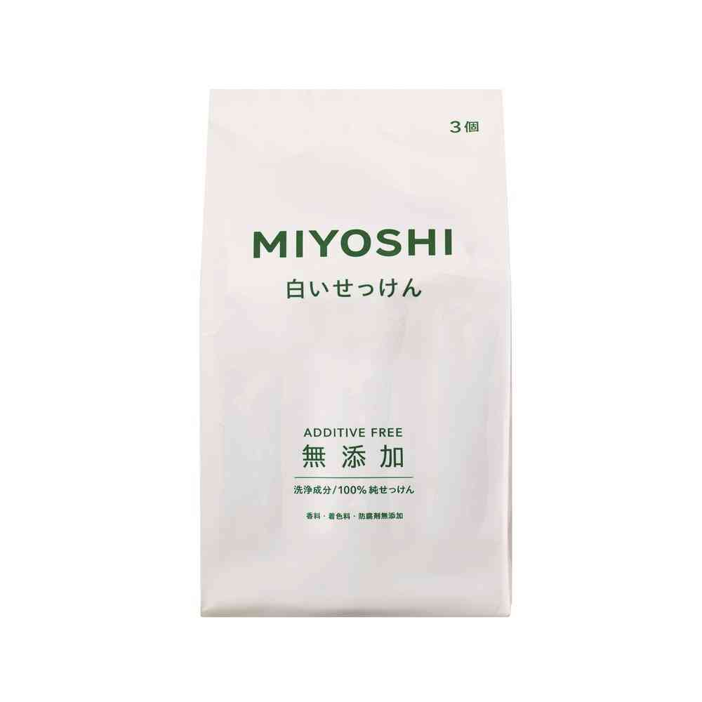 Miyoshi Soap Additive-Free White Soap 108g x 3