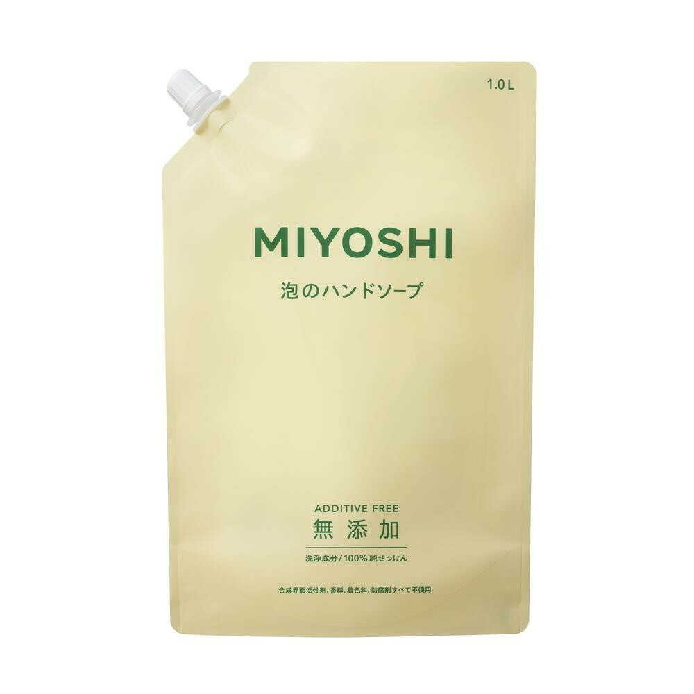Miyoshi Additive-Free Soap Foam Hand Soap Refill 1000ml