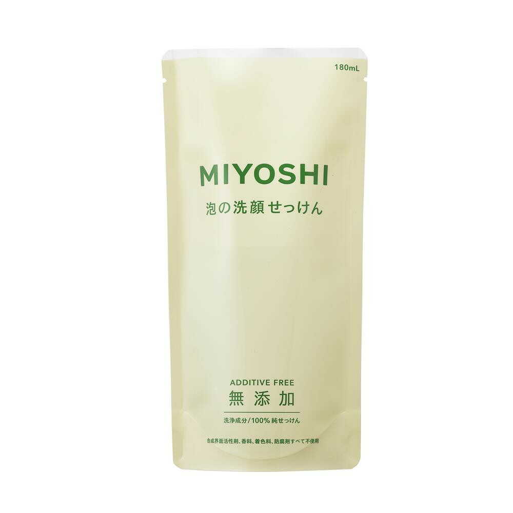 Miyoshi Additive-Free Foaming Facial Soap Refill 180ml