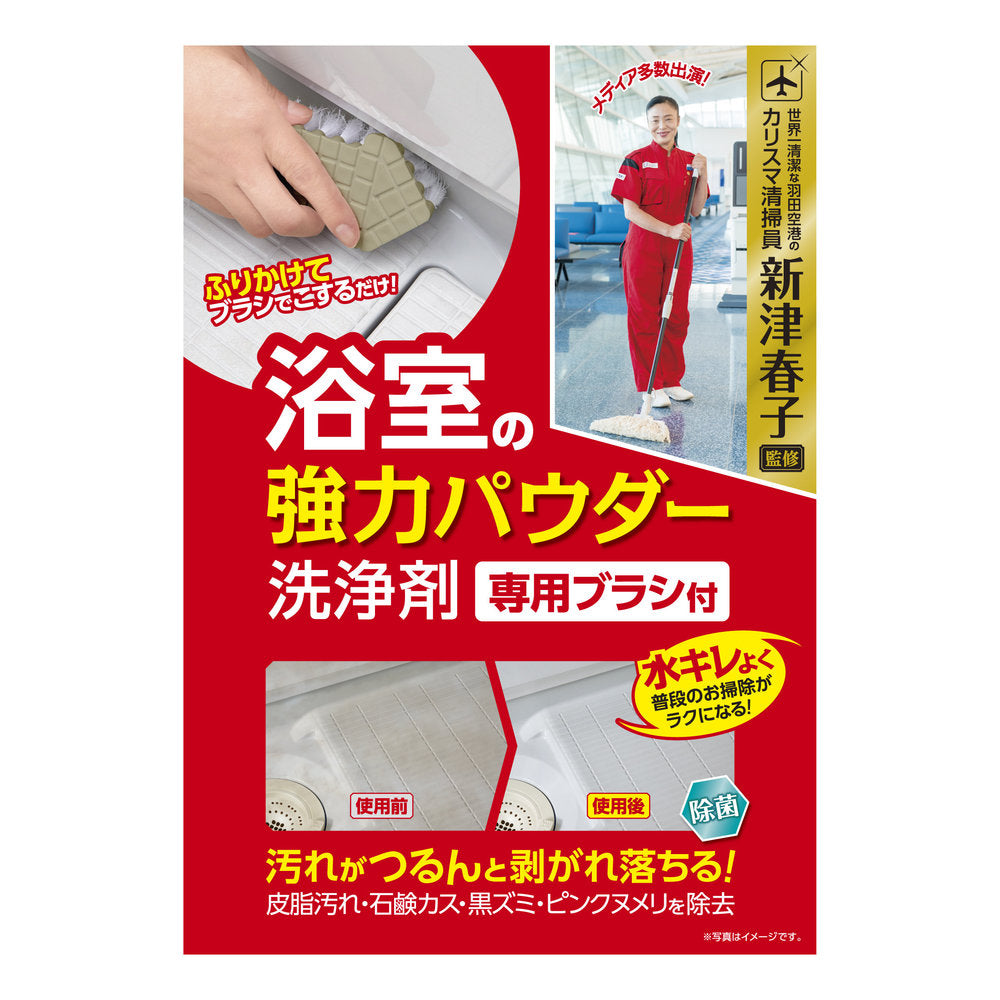 Aion (Haruko Niitsu) Powerful Powder Cleaner for Bathrooms with Dedicated Brush