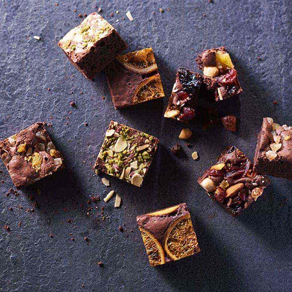 Luxury Brownies with Nuts and Dried Fruits - 20 Pieces
