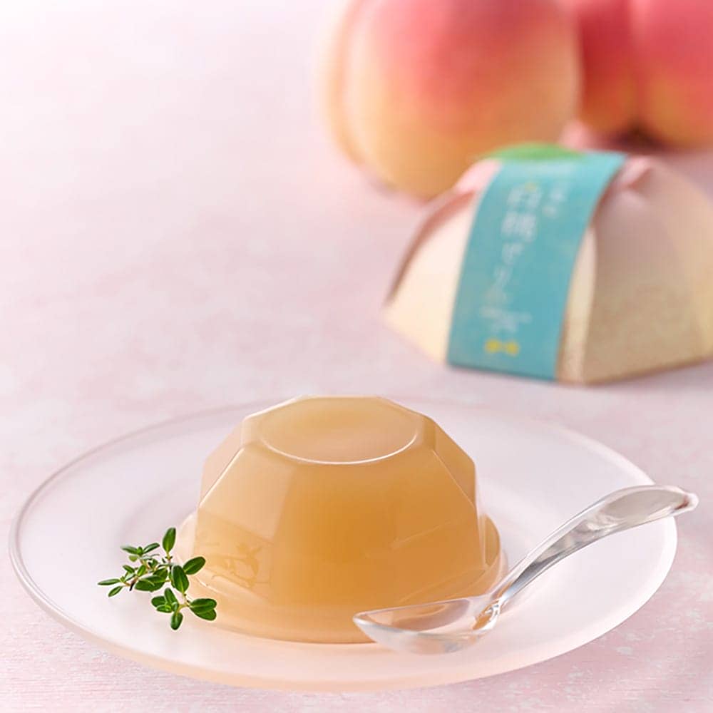 Hoshi Fruits Yamanashi White Peach Jelly 7 Pieces