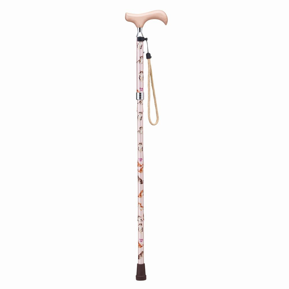 Pretty Cats Folding Cane AN-14