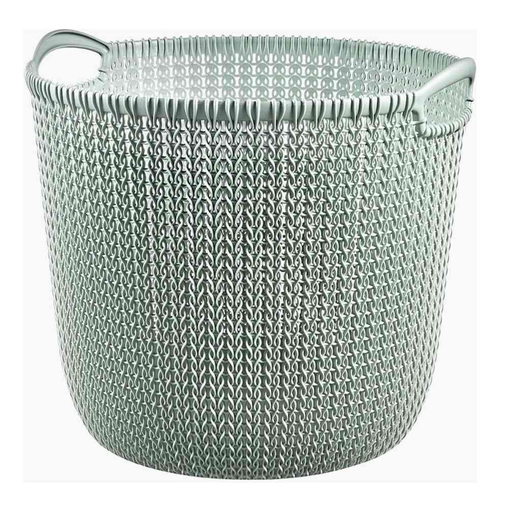 Toue Knit Round Basket 30L Blue CV-201