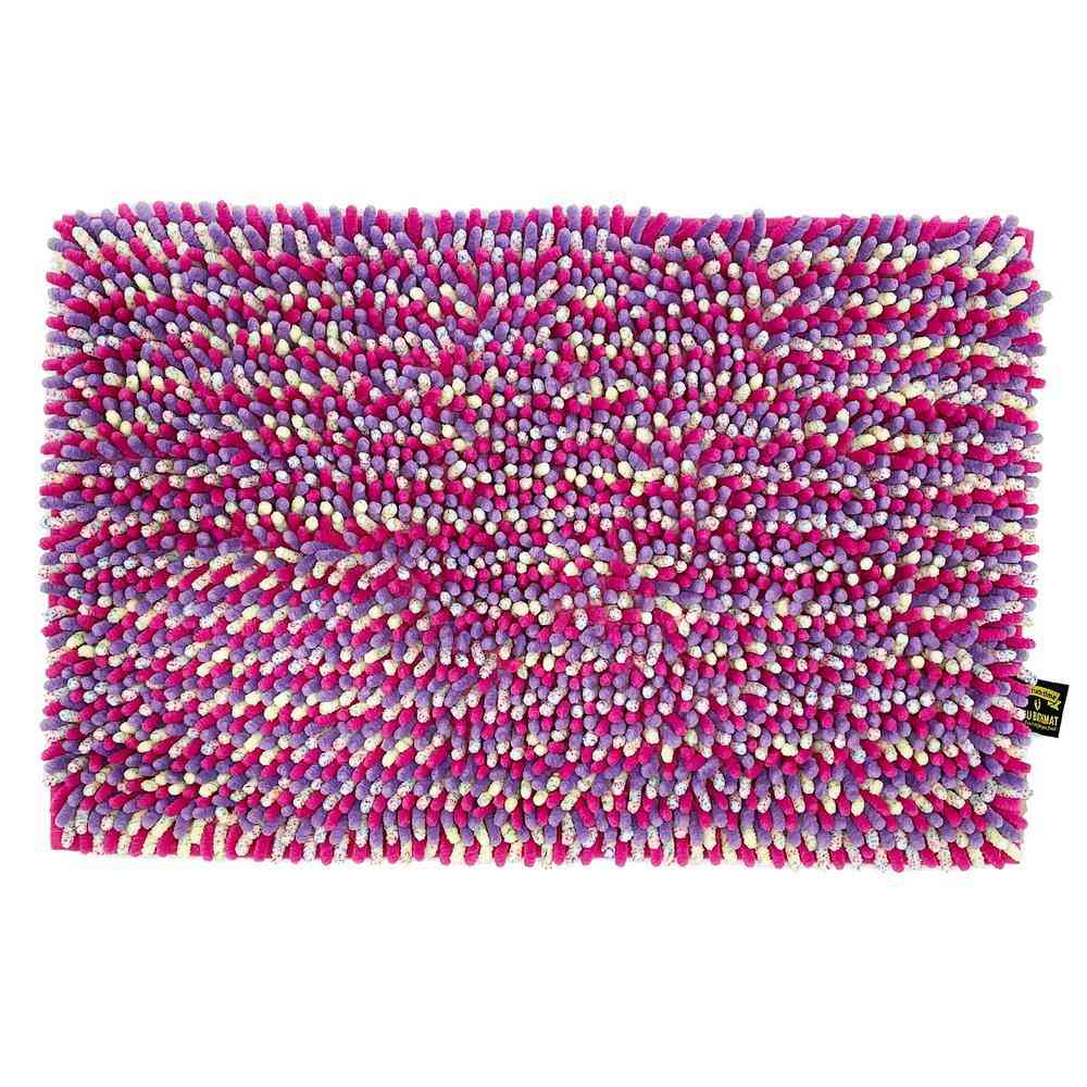 Fujie MOFU Bath Mat M 60×40cm Berry MF-001