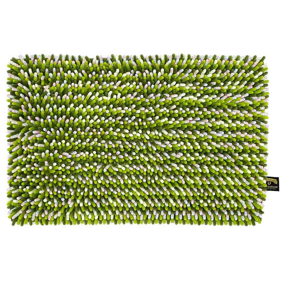Fujie MOFU Bath Mat M 60×40cm Olive MF-002