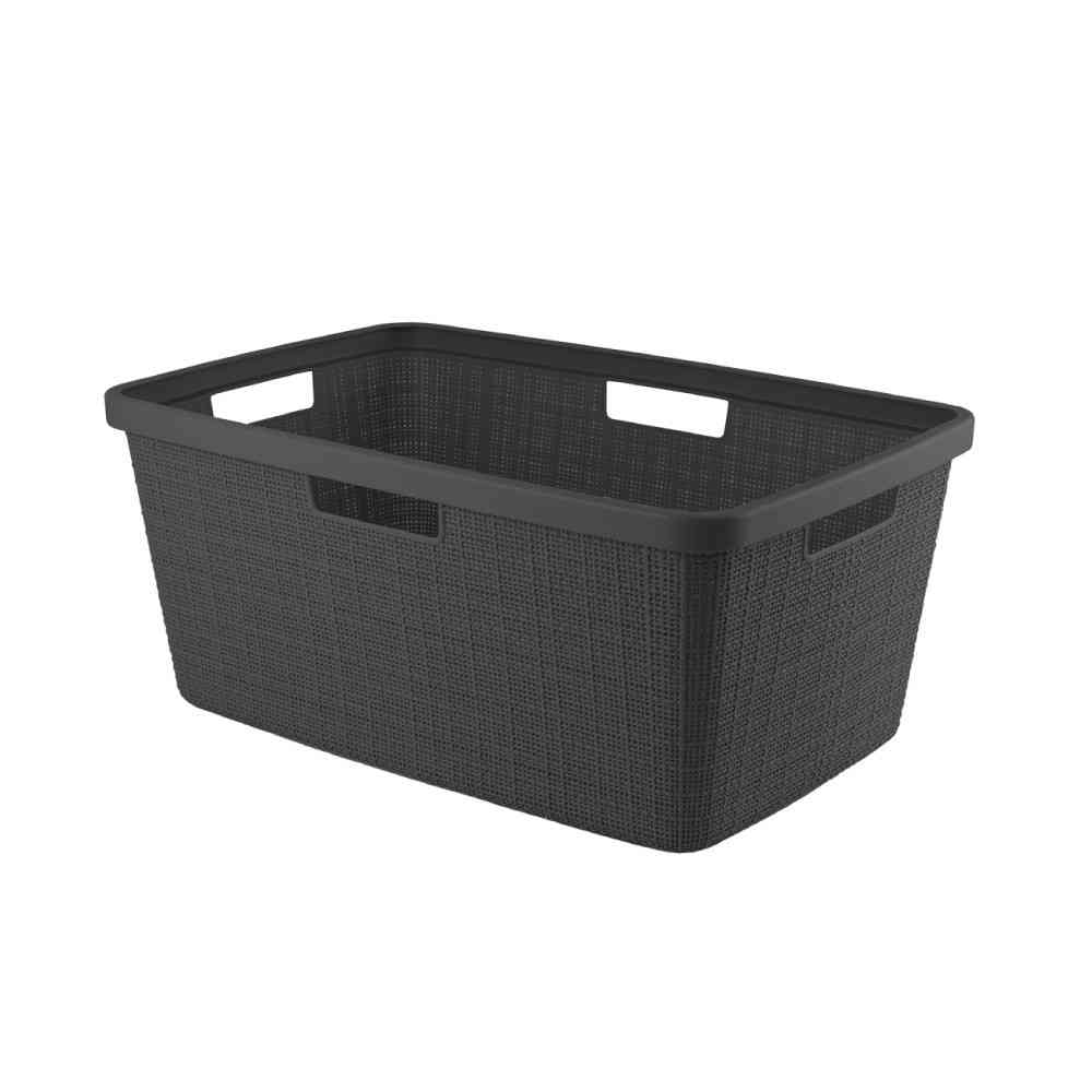 Toue Jute Laundry Basket 46L Gray