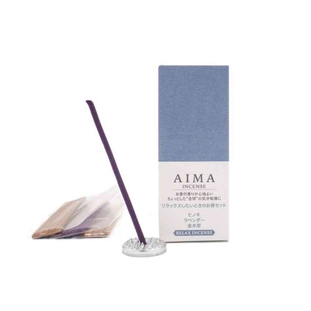 Fuji Ei AIMA Incense Relaxation Set (Cypress, Lavender, Osmanthus) A-012 15 Sticks (5 of Each Type)