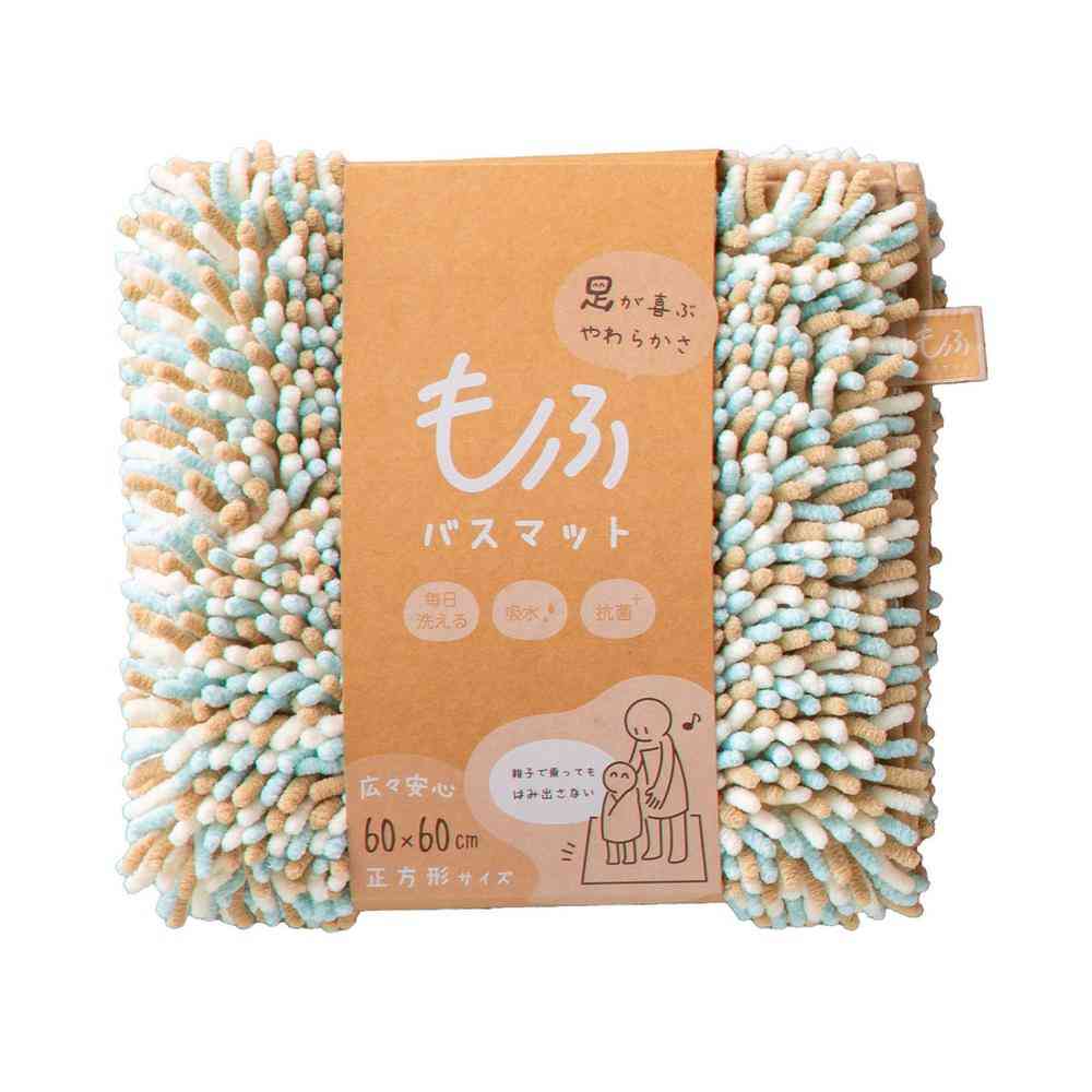 Fujie MOFU Bath Mat Square 60×60cm Ramune MF-107