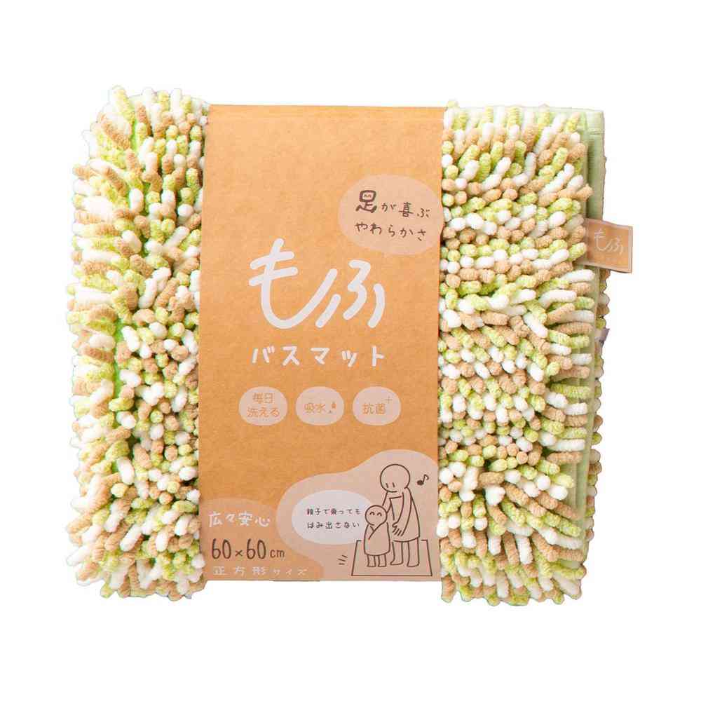 Fuji Ei MOFU Bath Mat Square 60×60cm Yomogi MF-108