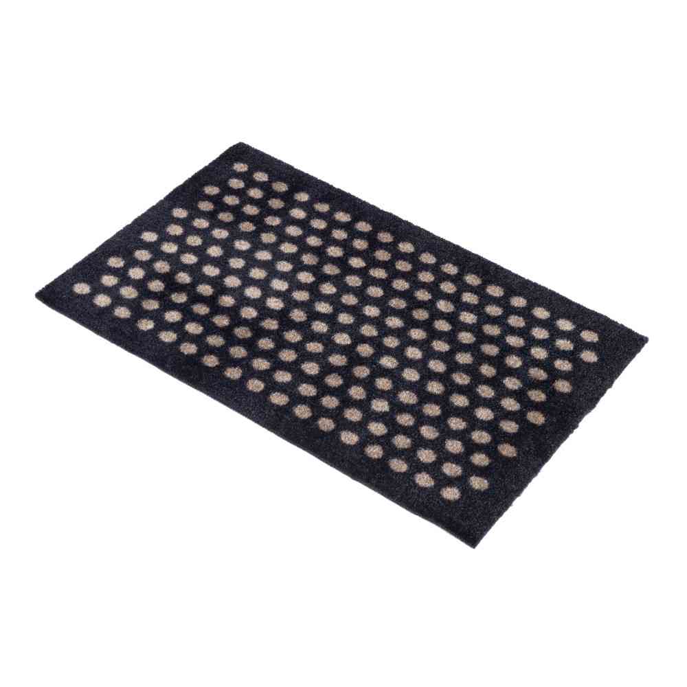 Toyo tica copenhagen Floor Mat 40×60 DOT Black/Sand