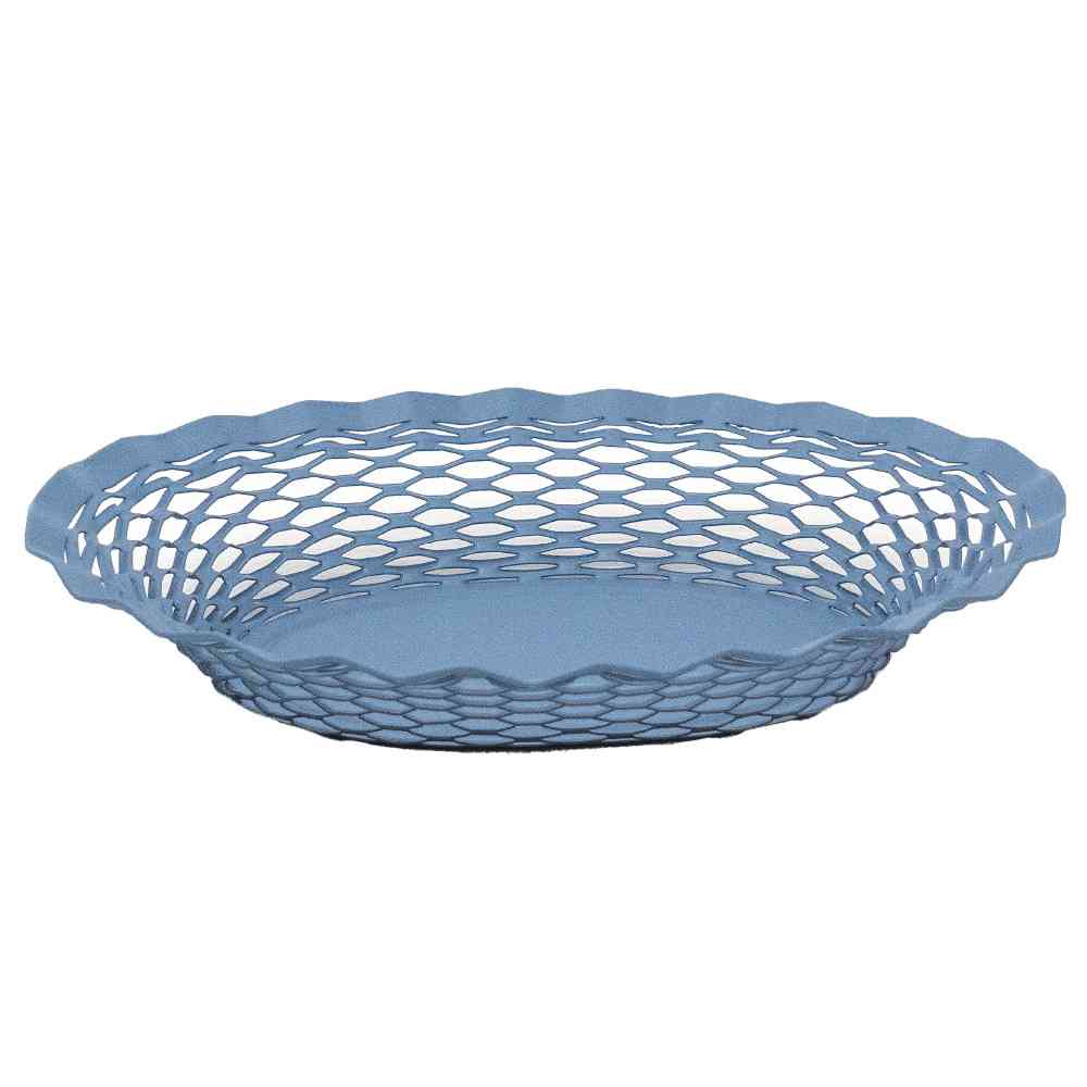 Tōei Roger Orfevre Stainless Steel Oval Basket S - Blue RO-005