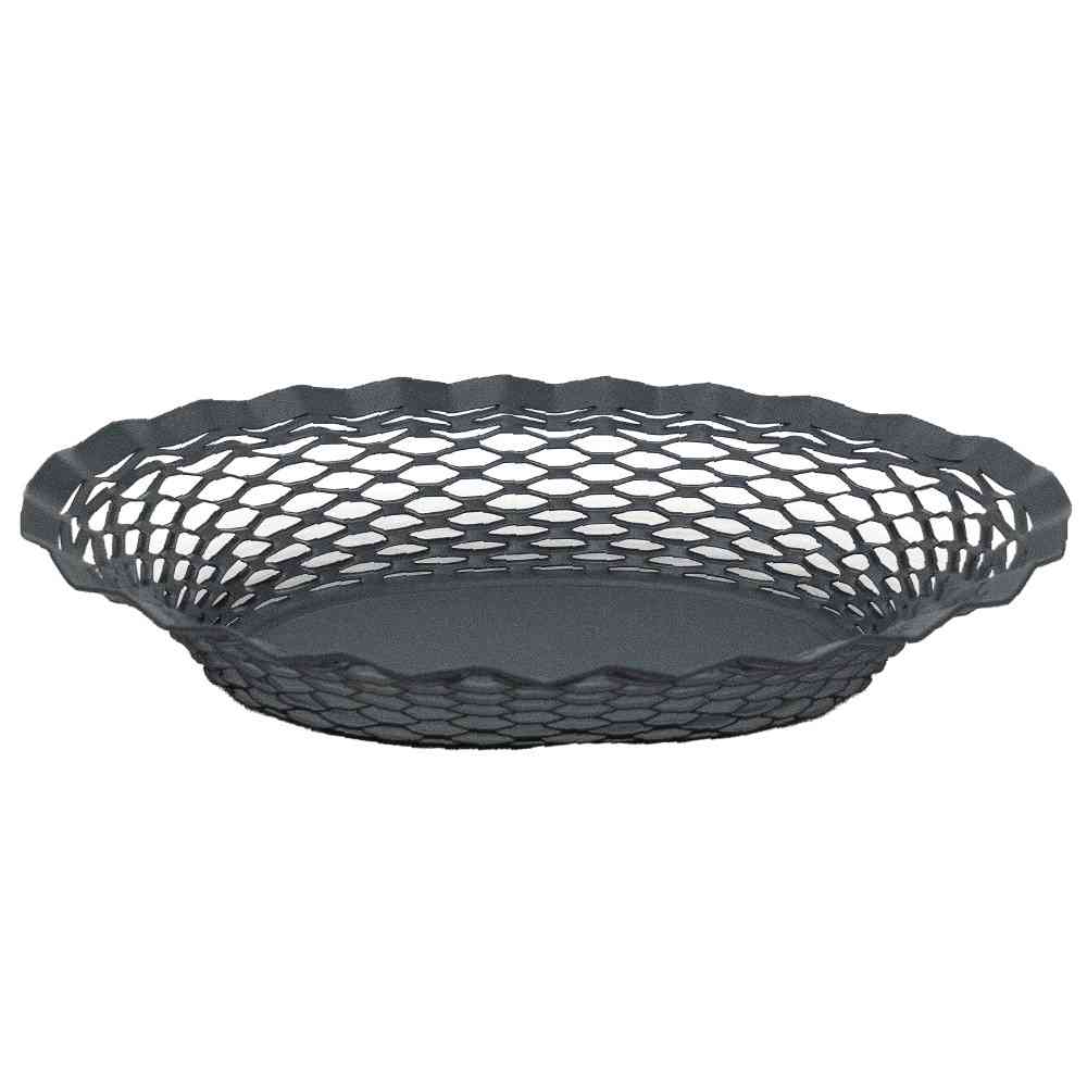 Tōei Roger Orfevre Stainless Steel Oval Basket S - Gray RO-006